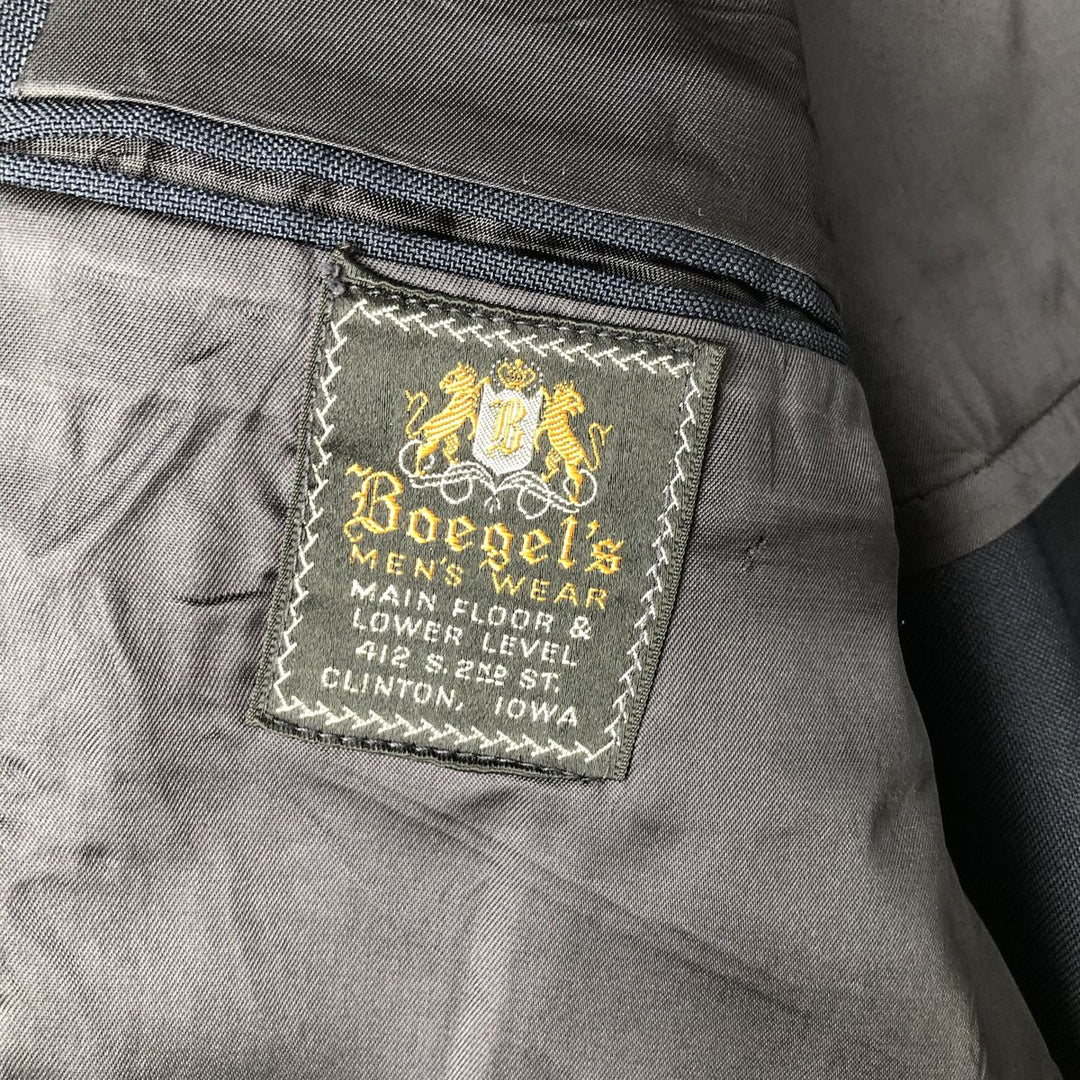 Boegel's Navy Blazer, Tailored Jacket, Made in USA, Men's Size Medium unclear navy blue type Vintage Second Hand