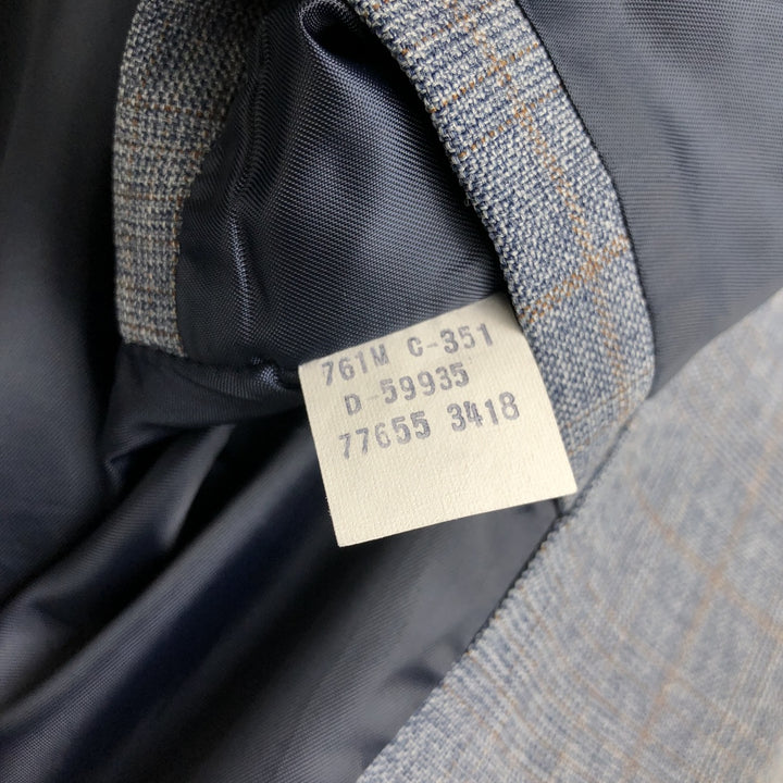 Vintage 70s-80'S Levi's Action Suit Sta-Press Check Pattern Tailored Jacket, Men's Size Medium unclear navy blue type Vintage Second Hand