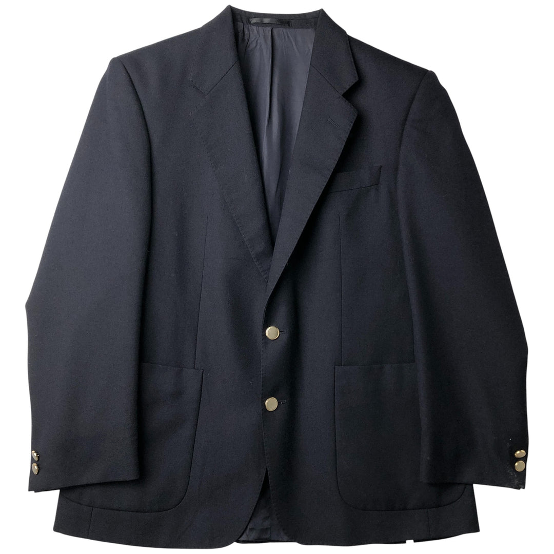 St. Michael Navy Blazer, Tailored Jacket, Men's Size Medium wool navy blue type Vintage Second Hand