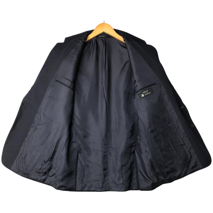 St. Michael Navy Blazer, Tailored Jacket, Men's Size Medium wool navy blue type Vintage Second Hand