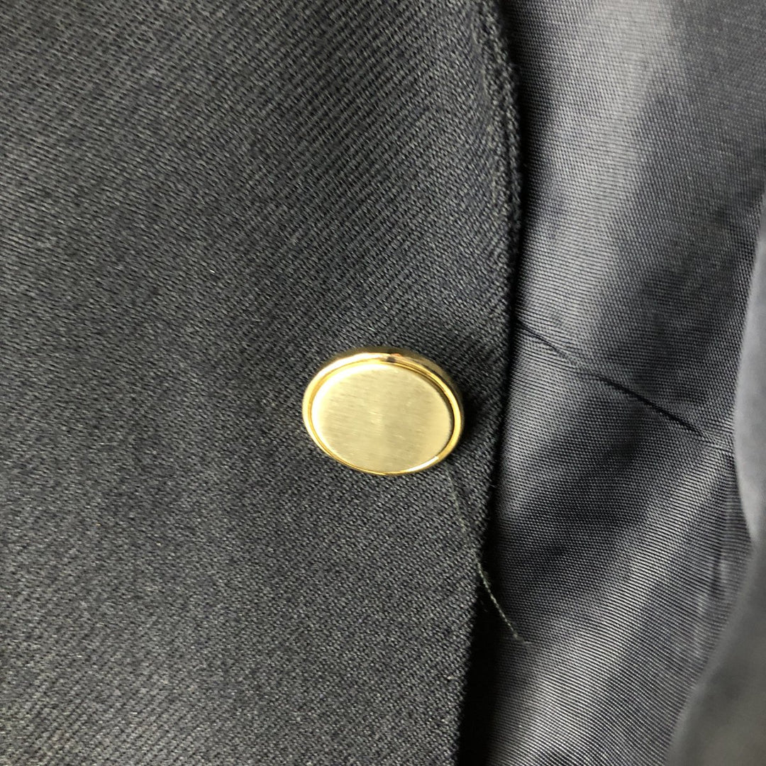 St. Michael Navy Blazer, Tailored Jacket, Men's Size Medium wool navy blue type Vintage Second Hand