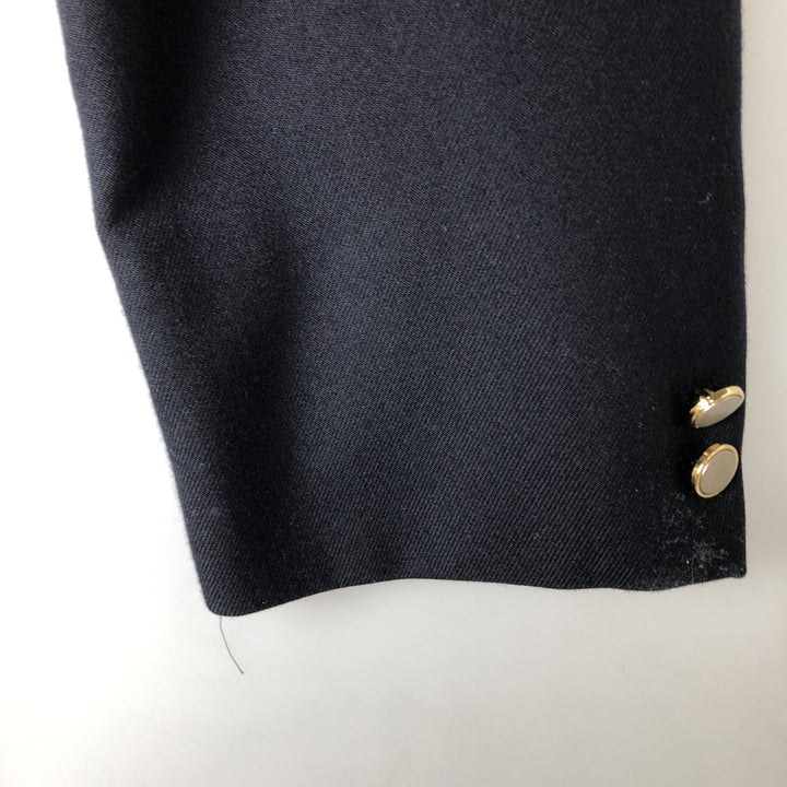 St. Michael Navy Blazer, Tailored Jacket, Men's Size Medium wool navy blue type Vintage Second Hand