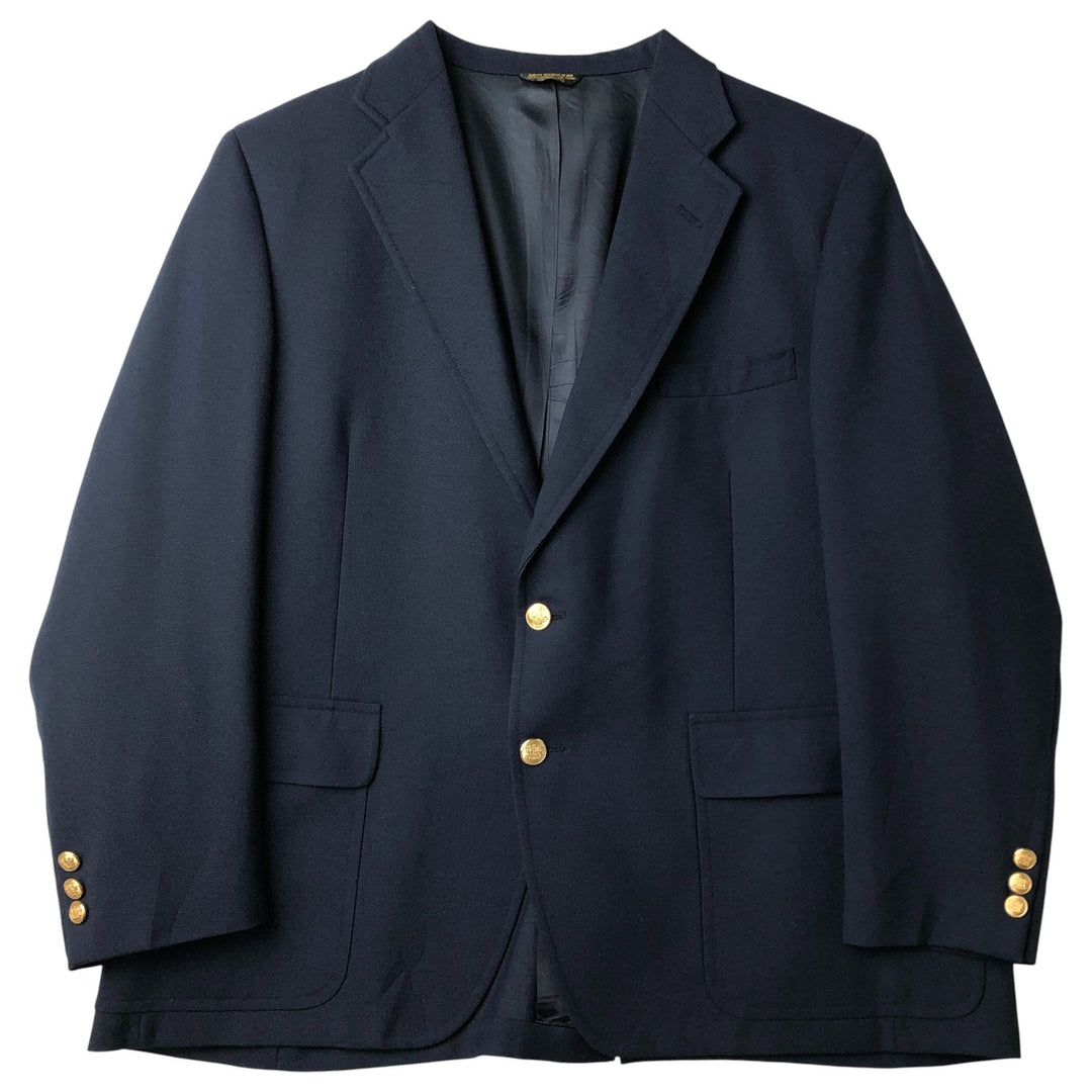 John Weitz Navy Blazer, Tailored Jacket, Made in USA, Men's Size L unclear navy blue type Vintage Second Hand