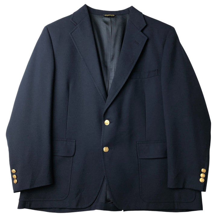 John Weitz Navy Blazer, Tailored Jacket, Made in USA, Men's Size L unclear navy blue type Vintage Second Hand