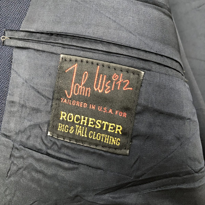 John Weitz Navy Blazer, Tailored Jacket, Made in USA, Men's Size L unclear navy blue type Vintage Second Hand