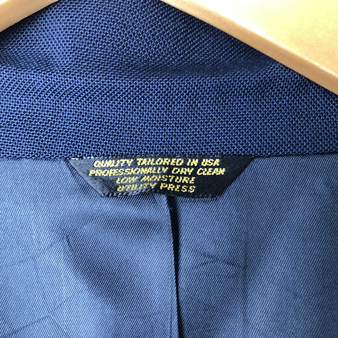 John Weitz Navy Blazer, Tailored Jacket, Made in USA, Men's Size L unclear navy blue type Vintage Second Hand