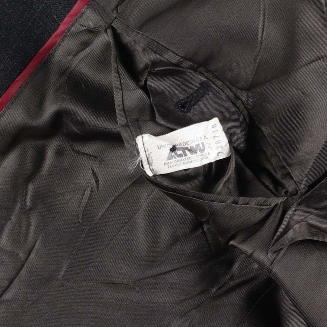 EVAN-PICONE Striped Wool Tailored Jacket, Made in USA, Men's Size L wool black type Vintage Second Hand