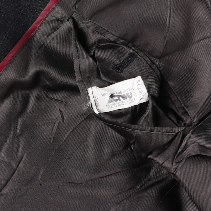 EVAN-PICONE Striped Wool Tailored Jacket, Made in USA, Men's Size L wool black type Vintage Second Hand