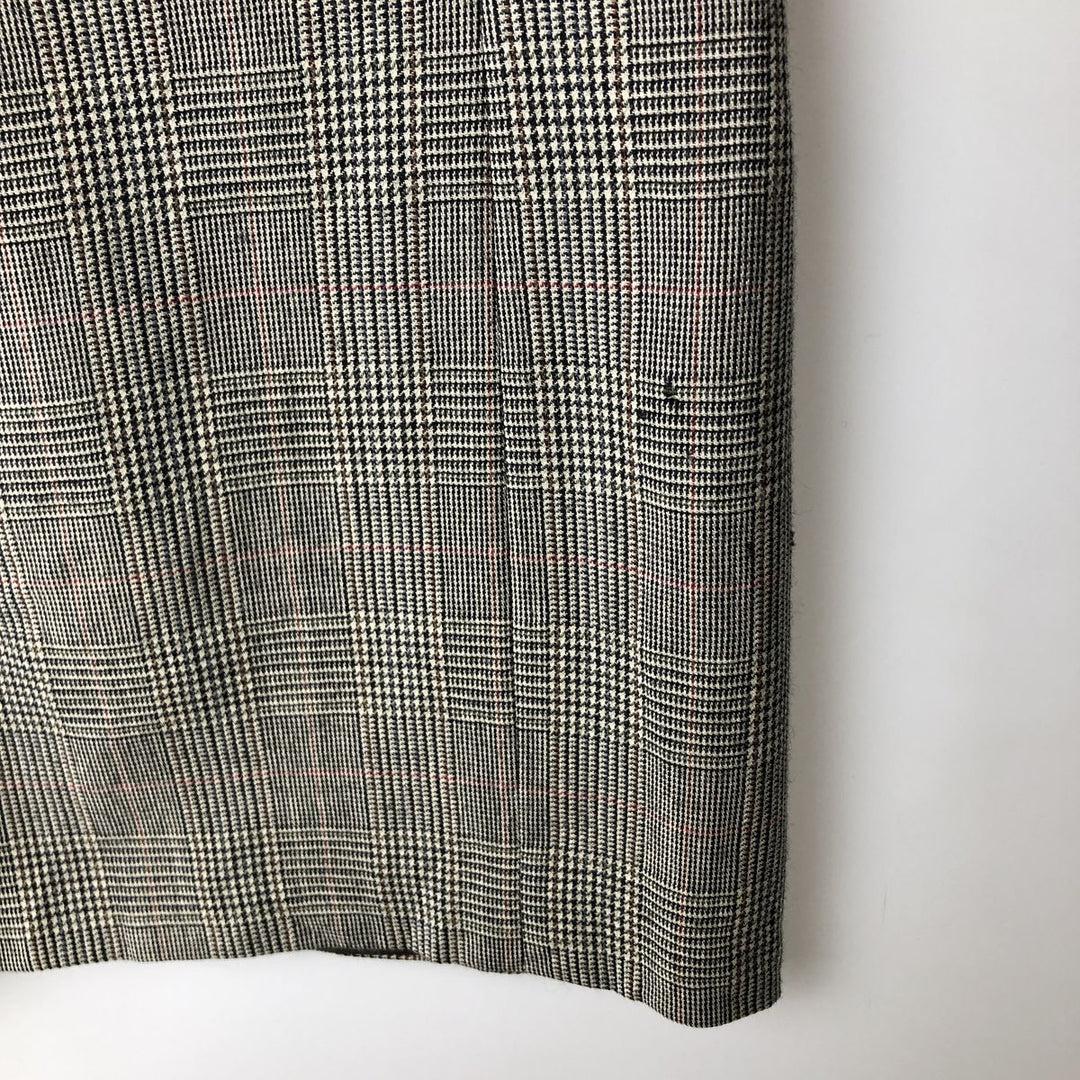Bert Pulitzer Glen Plaid Wool Tailored Jacket, Made in USA, Men's Size M wool ivory Vintage Second Hand