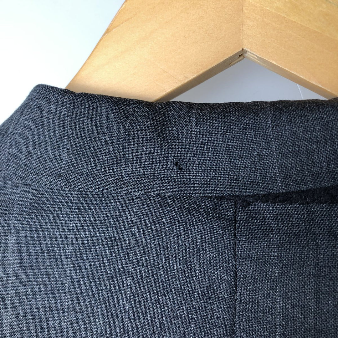 Kasper Striped Wool Tailored Jacket, Made in USA, Men's Size Medium unclear Charcoal Vintage Second Hand