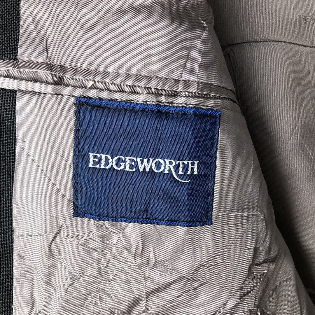 EDGEWORTH Tailored Jacket, Made in USA, Men's Size M unclear black type Vintage Second Hand