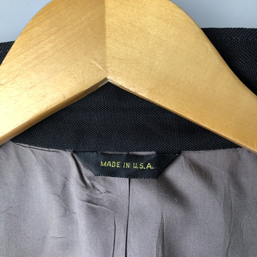 EDGEWORTH Tailored Jacket, Made in USA, Men's Size M unclear black type Vintage Second Hand