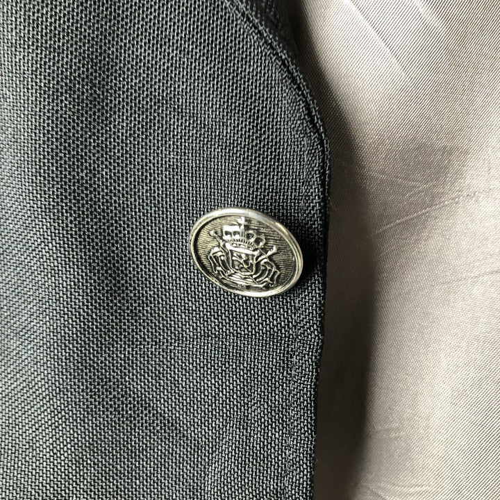 EDGEWORTH Tailored Jacket, Made in USA, Men's Size M unclear black type Vintage Second Hand