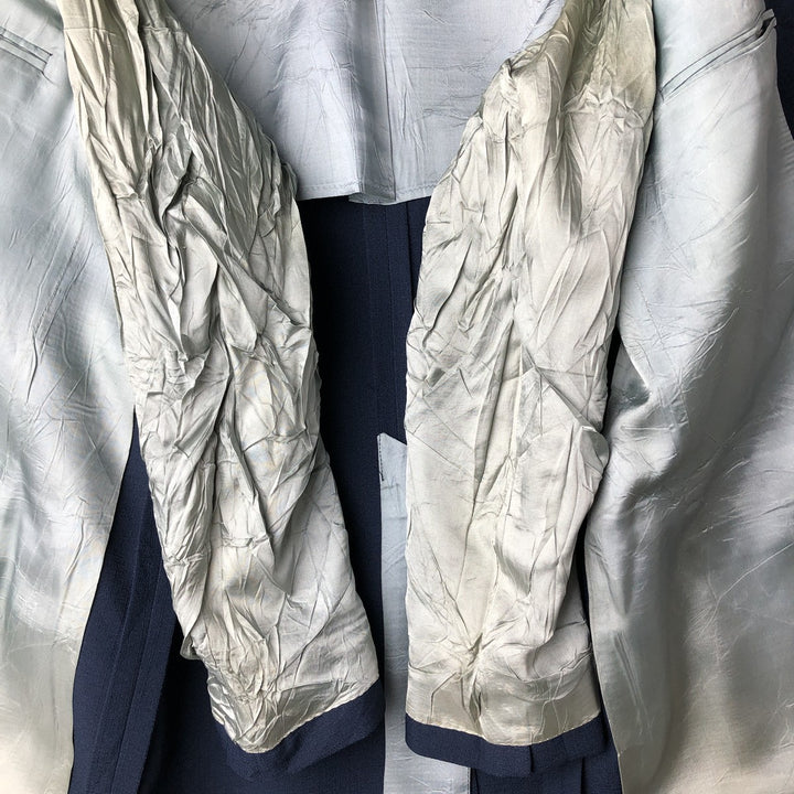 1990'S Vintage Palm Beach Tailored Jacket, Made in USA, Men's Size Medium unclear navy blue type Vintage Second Hand