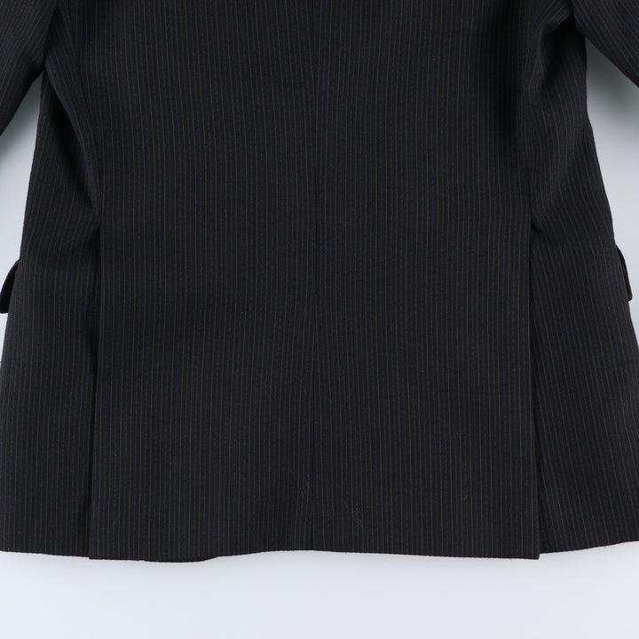 Scat's Stripe Pattern Tailored Jacket, Men's Size Medium unclear black type Vintage Second Hand