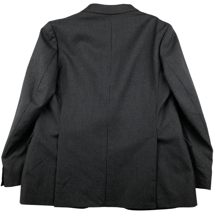 Andies Sevilla Striped Wool Tailored Jacket, Men's Size L unclear Charcoal Vintage Second Hand