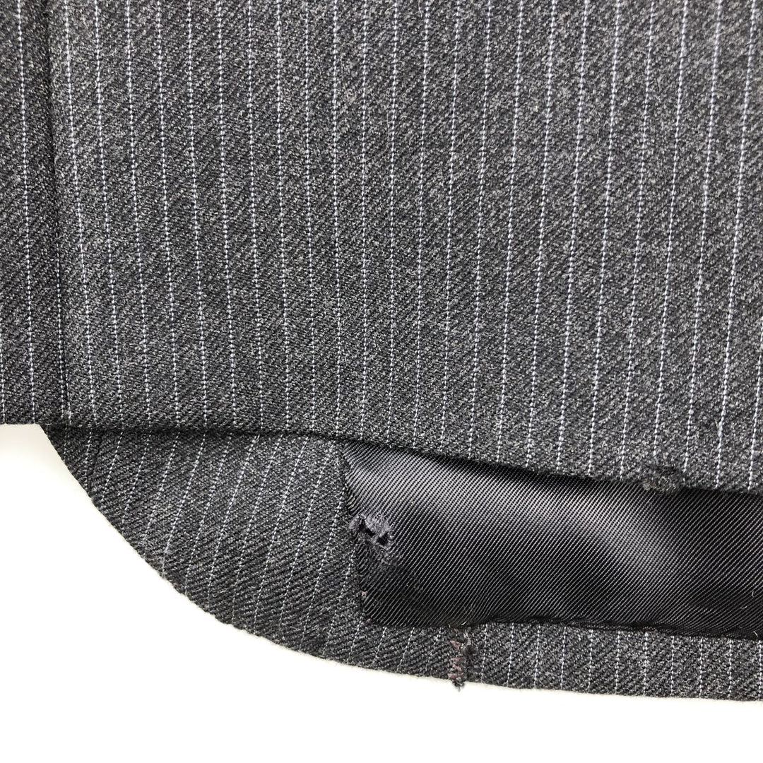 Andies Sevilla Striped Wool Tailored Jacket, Men's Size L unclear Charcoal Vintage Second Hand
