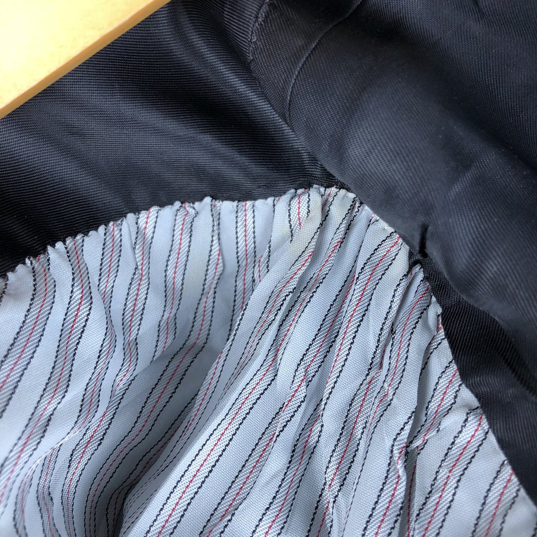 Andies Sevilla Striped Wool Tailored Jacket, Men's Size L unclear Charcoal Vintage Second Hand