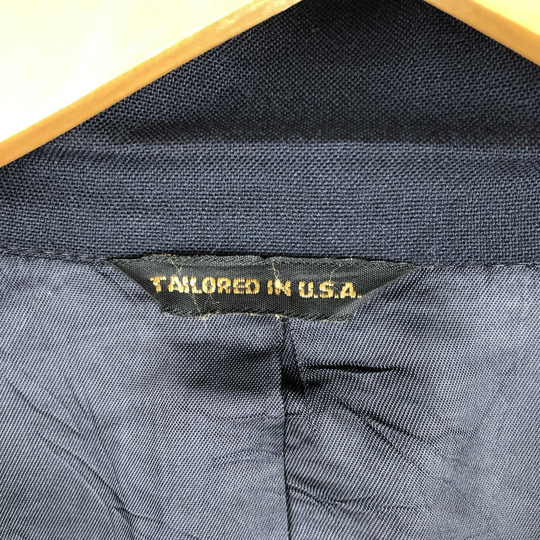 AUSTIN REED Navy Blazer, Tailored Jacket, Made in USA, Men's Size Medium wool navy blue type Vintage Second Hand