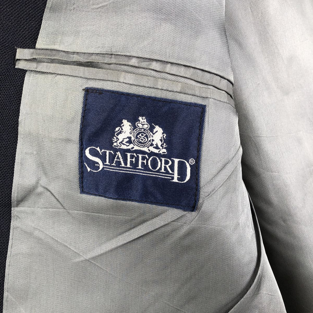 Stafford Navy Blazer, Tailored Jacket, Made in USA, Men's Size M unclear navy blue type Vintage Second Hand