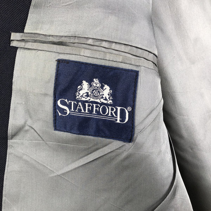 Stafford Navy Blazer, Tailored Jacket, Made in USA, Men's Size M unclear navy blue type Vintage Second Hand