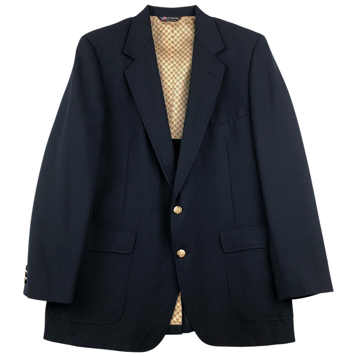John Alexander Navy Blazer, Tailored Jacket, Made in USA, Men's Size Medium unclear navy blue type Vintage Second Hand