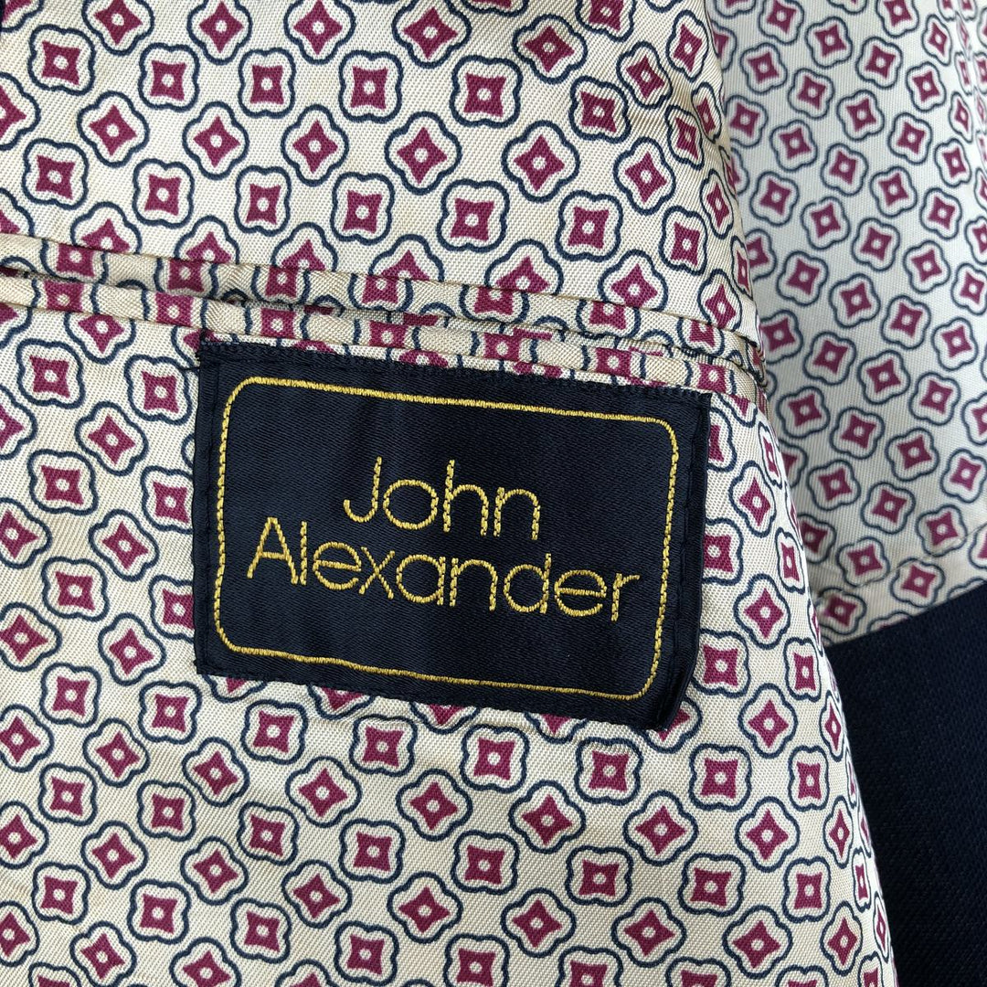 John Alexander Navy Blazer, Tailored Jacket, Made in USA, Men's Size Medium unclear navy blue type Vintage Second Hand