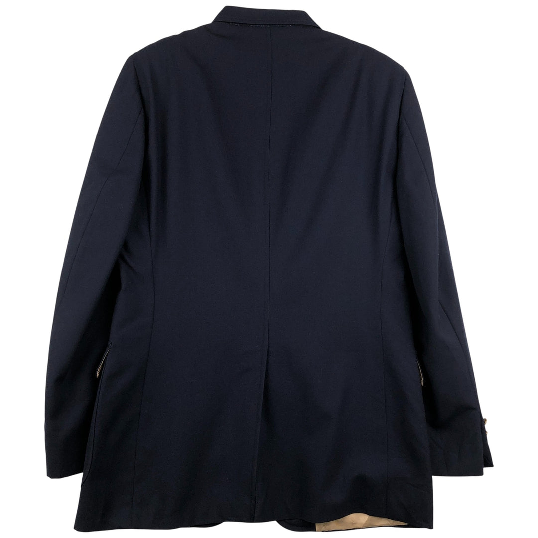 BILL BLASS Navy Blazer, Tailored Jacket, Made in USA, Men's Size Medium wool navy blue type Vintage Second Hand