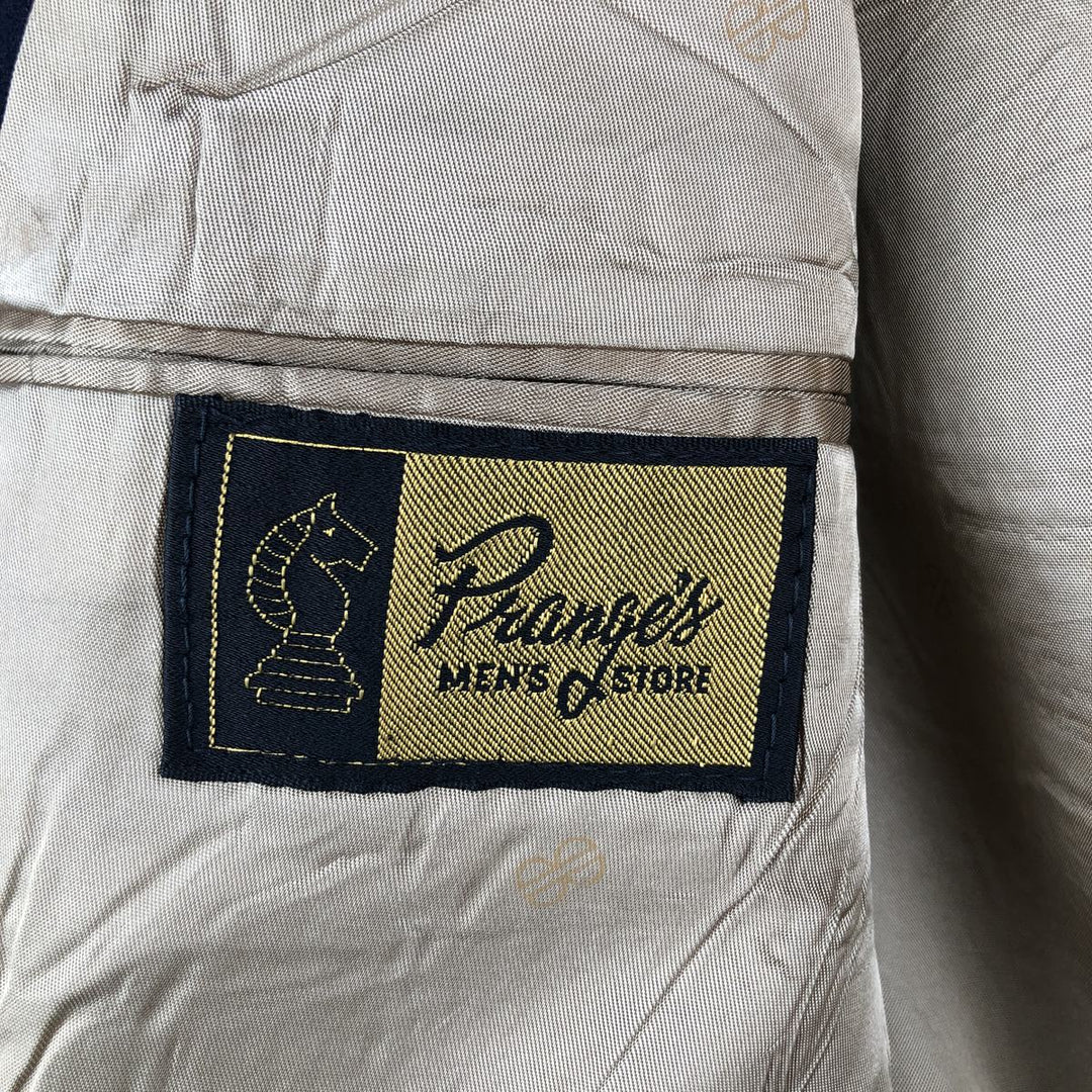 BILL BLASS Navy Blazer, Tailored Jacket, Made in USA, Men's Size Medium wool navy blue type Vintage Second Hand