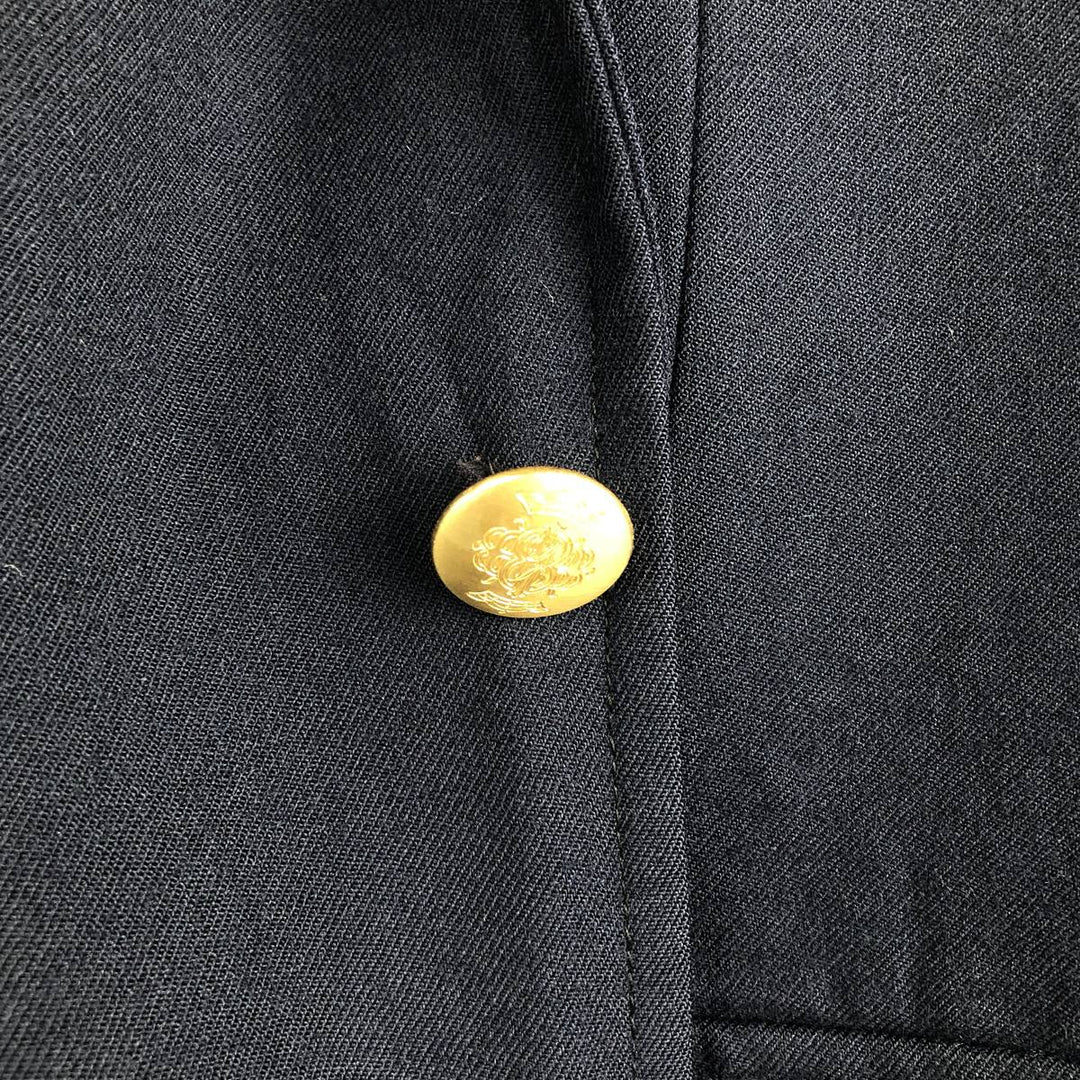 BILL BLASS Navy Blazer, Tailored Jacket, Made in USA, Men's Size Medium wool navy blue type Vintage Second Hand