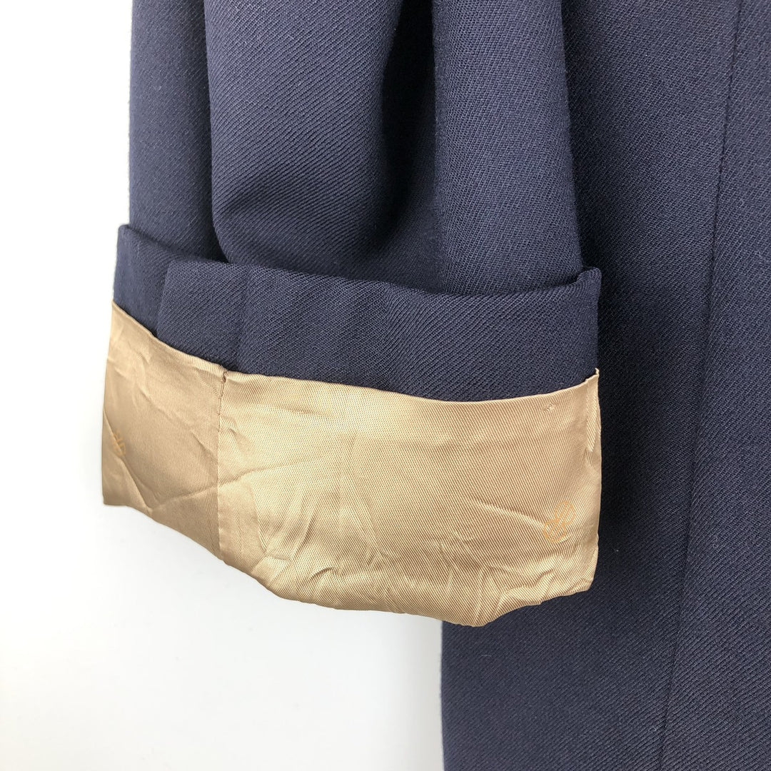 BILL BLASS Navy Blazer, Tailored Jacket, Made in USA, Men's Size Medium wool navy blue type Vintage Second Hand
