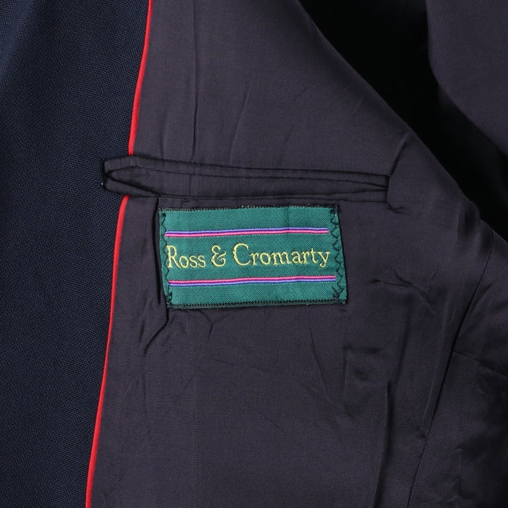 Ross and Cromarty Navy Blazer, Tailored Jacket, Made in USA, Men's Size Medium unclear navy blue type Vintage Second Hand