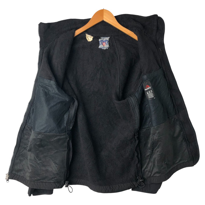 2000'S US Military Fleece Jacket, Made in USA, Medium, Men's Size M polyester black type Vintage Second Hand