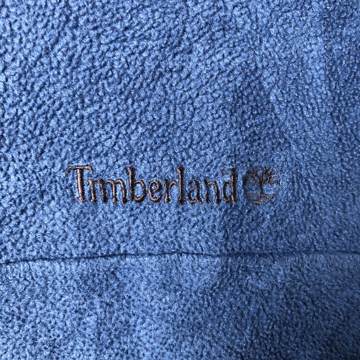 Vintage 90s-00'S Timberland Half-Zip Fleece Pullover, Men's XL polyester blue type Vintage Second Hand