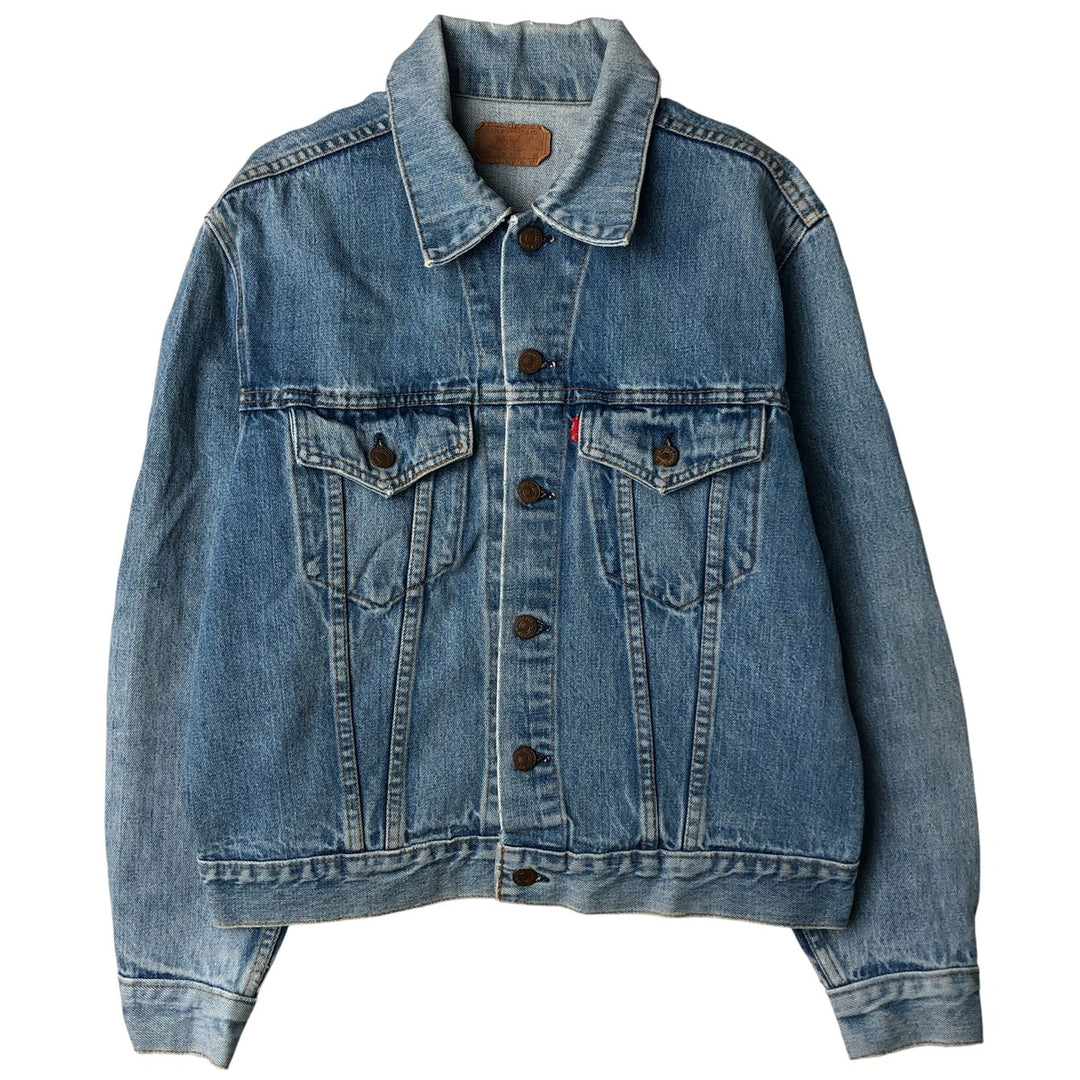 Levi's denim jacket, denim jacket, men's size L unclear blue type Vintage Second Hand