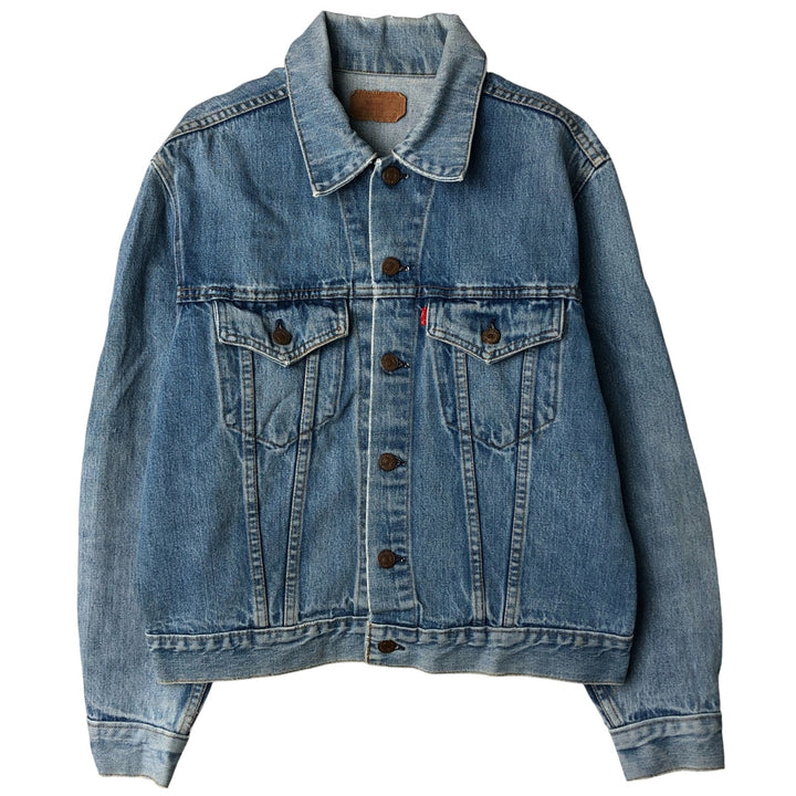 Levi's denim jacket, denim jacket, men's size L unclear blue type Vintage Second Hand