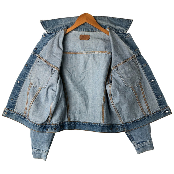 Levi's denim jacket, denim jacket, men's size L unclear blue type Vintage Second Hand