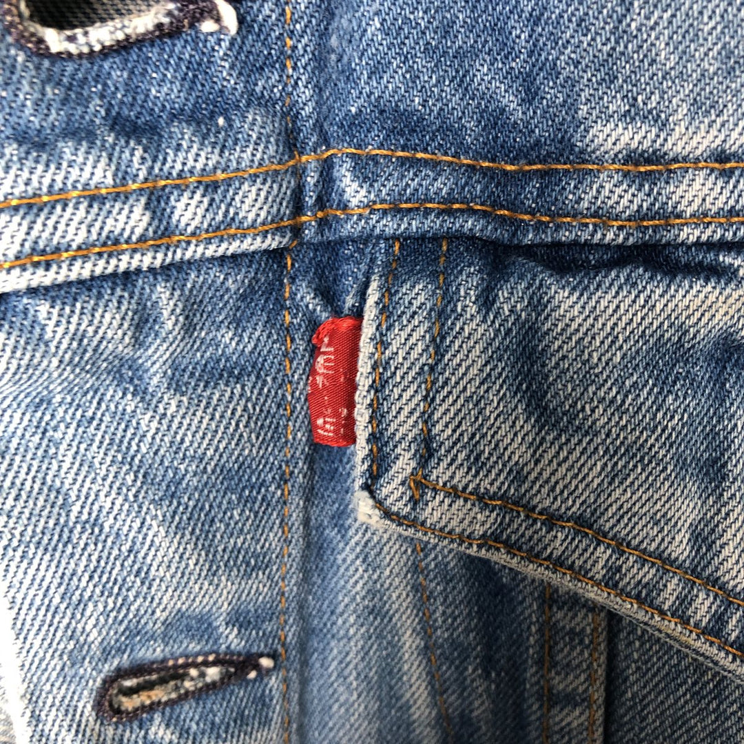 Levi's denim jacket, denim jacket, men's size L unclear blue type Vintage Second Hand