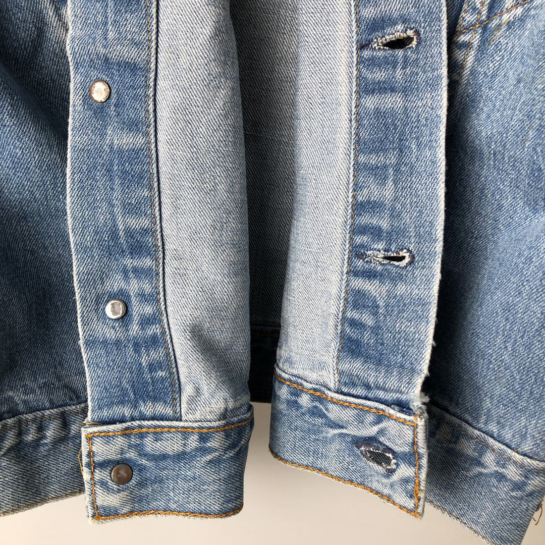 Levi's denim jacket, denim jacket, men's size L unclear blue type Vintage Second Hand