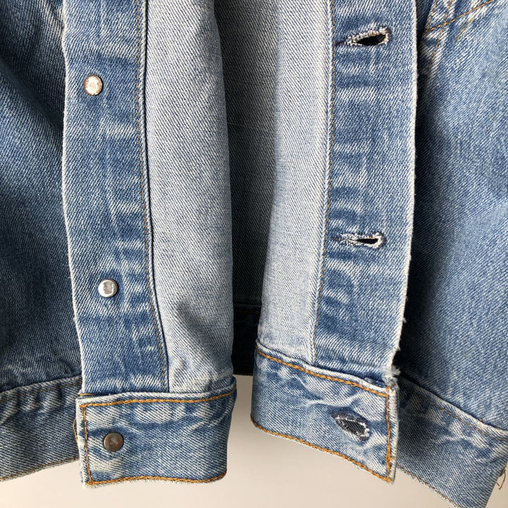 Levi's denim jacket, denim jacket, men's size L unclear blue type Vintage Second Hand