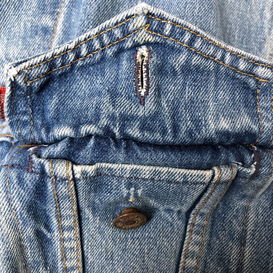 Levi's denim jacket, denim jacket, men's size L unclear blue type Vintage Second Hand
