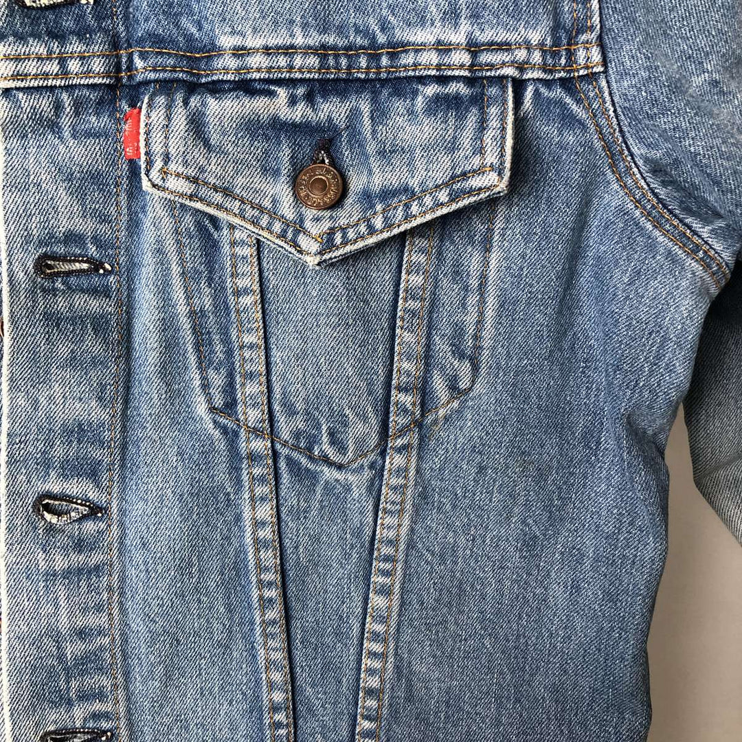 Levi's denim jacket, denim jacket, men's size L unclear blue type Vintage Second Hand