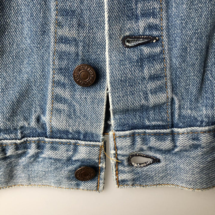 Levi's denim jacket, denim jacket, men's size L unclear blue type Vintage Second Hand