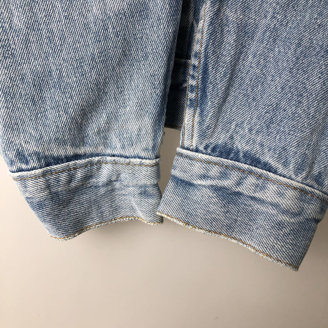 Levi's denim jacket, denim jacket, men's size L unclear blue type Vintage Second Hand