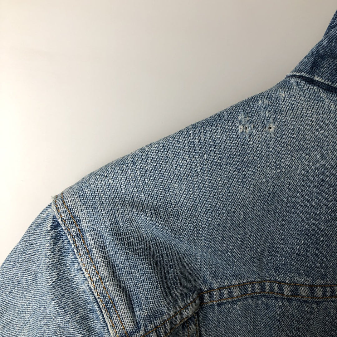 Levi's denim jacket, denim jacket, men's size L unclear blue type Vintage Second Hand