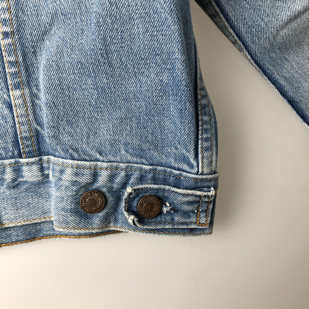 Levi's denim jacket, denim jacket, men's size L unclear blue type Vintage Second Hand