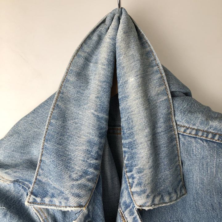 Levi's denim jacket, denim jacket, men's size L unclear blue type Vintage Second Hand