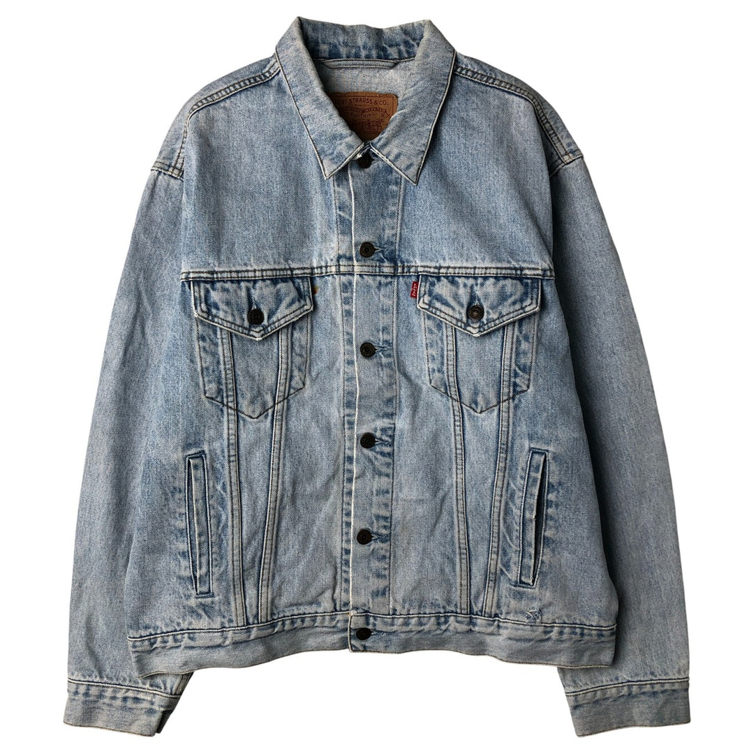 90'S Levi's 70503-0210 denim jacket, G-jacket, men's XL size, vintage cotton blue type Vintage Second Hand