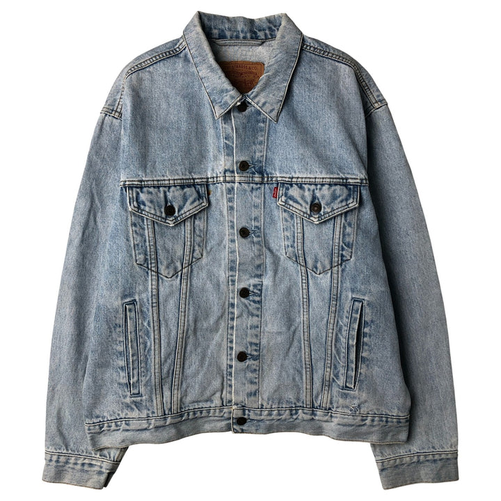 90'S Levi's 70503-0210 denim jacket, G-jacket, men's XL size, vintage cotton blue type Vintage Second Hand