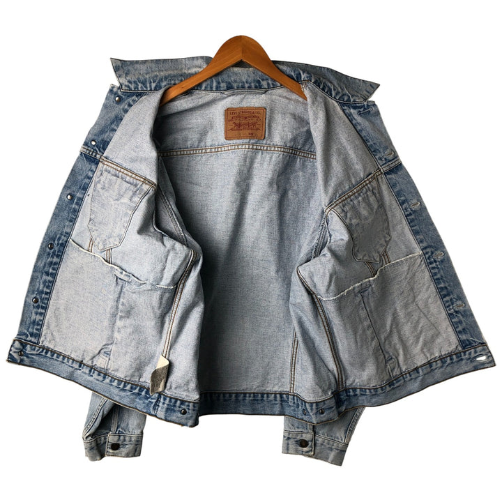90'S Levi's 70503-0210 denim jacket, G-jacket, men's XL size, vintage cotton blue type Vintage Second Hand